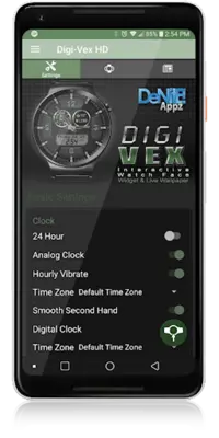 Digi-Vex HD Watch Face android App screenshot 12