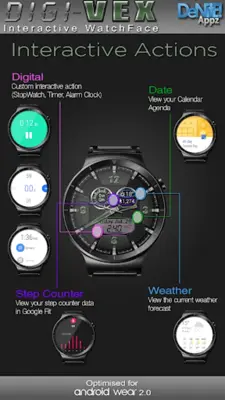 Digi-Vex HD Watch Face android App screenshot 13